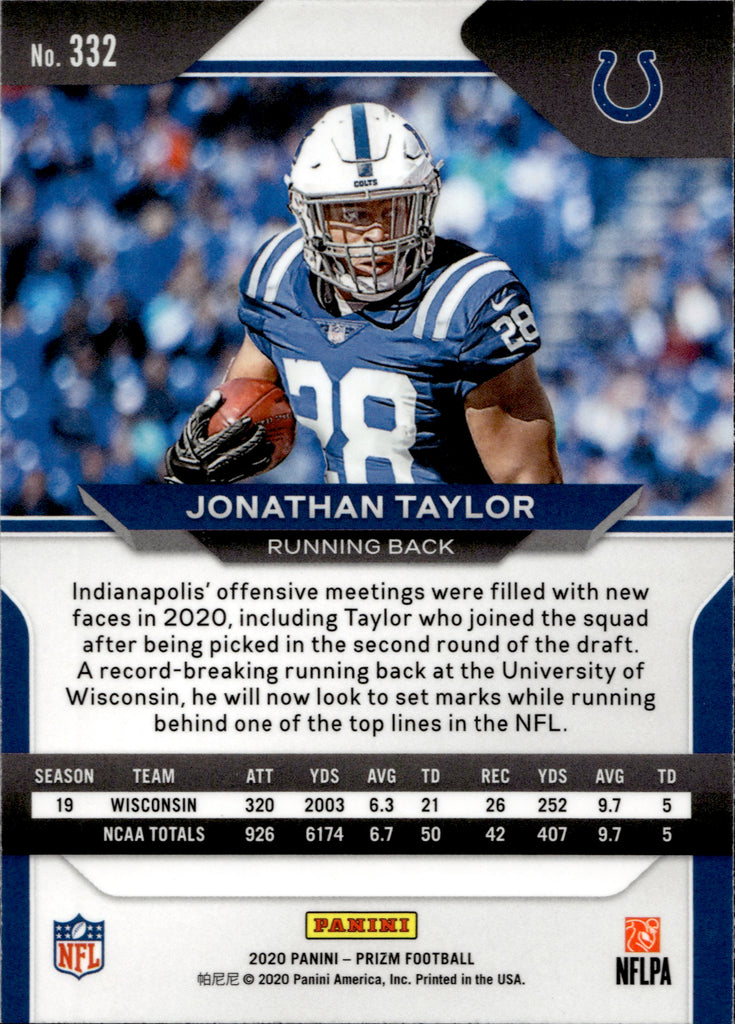 2020 Leaf Draft #14 Jonathan Taylor RC Indianapolis Colts