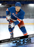 2020-21 Alexis Lafreniere Upper Deck Series 1 YOUNG GUNS ROOKIE RC #201 New York Rangers 2