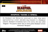 2025 Dogpool Taking a Stroll Topps Chrome Deadpool DOGPOOL REFRACTOR 75/75 #73 Marvel