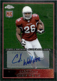 2009 Chris Wells Topps Chrome ROOKIE AUTOGRAPH RC AUTO #TC140 Arizona Cardinals
