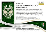 2019-20 Giannis Antetokounmpo Panini Immaculate ALL-STAR JERSEY 20/99 RELIC #SE-GIA Milwaukee Bucks