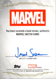 Topps Marvel Wolverine ARTIST HAND DRAWN SKETCH CARD by Jason Sobol 1/1 ONE OF ONE