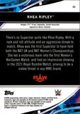 2021 Rhea Ripley Topps Finest GOLD REFRACTOR 49/50 #32 Monday Night Raw