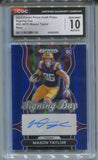 2025 Mason Taylor Panini Prizm Draft Picks BLUE SIGNING DAYS AUTO 150/249 AUTOGRAPH CGC 10 #SD-MTR New York Jets 2053
