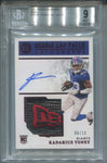 2021 Kadarius Toney Panini Encased RED ROOKIE CAP NEW ERA PATCH AUTO 06/15 AUTOGRAPH RELIC #134 New York Giants 6543