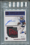 2021 Kadarius Toney Panini Encased RED ROOKIE CAP NEW ERA PATCH AUTO 06/15 AUTOGRAPH RELIC #134 New York Giants 6543