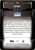 2021 Otis Topps Undisputed WWE PRINTING PLATE 1/1 ONE OF ONE #45 Friday Night Smackdown