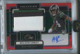 2024 Malachi Corley Panini One RED PRECISION ROOKIE JUMBO PATCH AUTO 33/60 AUTOGRAPH RELIC #310 New York Jets