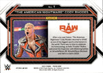 2023 "The American Nightmare" Cody Rhodes Panini Prizm WWE RED WAVE #1 Monday Night Raw 1