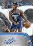 2020-21 Immanuel Quickley Panini Spectra ASPIRING ROOKIE AUTO 45/49 AUTOGRAPH RC #ASP-IMQ New York Knicks