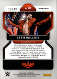 2023 Seth Rollins Panini Prizm WWE AQUA 13/49 #111 Monday Night Raw