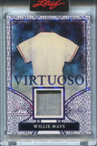 2026 Willie Mays Leaf Art of Sport PURPLE FOIL VIRTUOSO JERSEY 2/6 RELIC #V-35 San Francisco Giants HOF