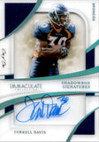2021 Terrell Davis Panini Immaculate Collection SHADOWBOX SIGNATURES 1/1 ONE OF ONE AUTOGRAPH AUTO #ISS-TD Denver Broncos