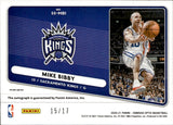 2020-21 Mike Bibby Donruss Optic PULSAR SIGNATURE SERIES AUTO 15/17 AUTOGRAPH #SS-MBI Sacramento Kings