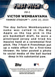 2024 Victor Wembanyama Topps Series 2 FIRST PITCH #FP-1 New York Yankees