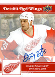 2025-26 Darren McCarty Upper Deck Red Wings Centennial AUTOGRAPH AUTO #28 Detroit Red Wings