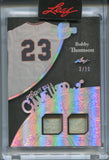 2025 Bobby Thompson Leaf Spectacular HOLO SILVER FOIL WHEN IT WAS A GAME USED DUAL JERSEY 03/20 RELIC #WU-4 New York Giants