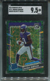2023 Jordan Addison Donruss Optic GREEN VELOCITY RATED ROOKIE RC SGC 9.5 #271 Minnesota Vikings 3197