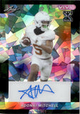 2024 Adonai Mitchell Leaf Vivid ROOKIE BLACK CRYSTALS AUTO 1/5 AUTOGRAPH RC #BA-AM1 Indianapolis Colts