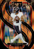 2024 Michael Penix Jr. Panini Select PREMIER LEVEL ORANGE SHOCK PRIZM ROOKIE 227/399 RC #110 Atlanta Falcons