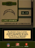 2006 Lance Alworth Leaf Limited LIMITED LEGENDS PATCH AUTO 12/15 AUTOGRAPH RELIC #LL-13 San Diego Chargers HOF