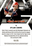 2024 Dylan Crews Leaf Press Pass Premium ROOKIE REFLECTORS BLUE 19/25 #19 Washington Nationals