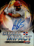 2022 Albert Pujols Bowman's Best GLOBAL IMPACT AUTOGRAPH 6/150 DIE-CUT AUTO #GI-23 St. Louis Cardinals