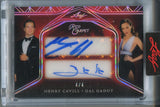 2025 Henry Cavill Gal Gadot Leaf Red Carpet SILVER FOIL DUAL AUTO 4/4 AUTOGRAPH #DA-9 Justice League