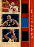 2007-08 Shaquille O'Neal Dwight Howard Gilbert Arenas Topps Trademark Moves TRADEMARK TRIPLE RELIC IN THE PAINT 3/50 JERSEY #TTR-OHA Heat Magic Wizards