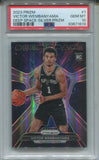 2023-24 Victor Wembanyama Panini Prizm HOLO SILVER DEEP SPACE ROOKIE RC PSA 10 #1 San Antonio Spurs 1619