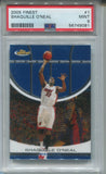 2005-06 Shaquille O'Neal Topps Finest PSA 9 #1 Miami Heat HOF 9081