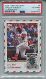 2023 Jordan Walker Topps Holiday COUNTDOWN ROOKIE RC PSA 10 #8 St. Louis Cardinals 1103