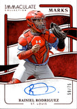 2026 Rainiel Rodriguez Panini Immaculate Collection IMMACULATE MARKS AUTOGRAPH 59/75 AUTO #IM-RR St. Louis Cardinals