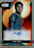 2025 Kyle Soller Topps Smugglers Outpost Finest SYRIL KARN REFRACTOR AUTO #FA-KS