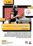 2022 Kenny Pickett Panini Donruss RATED ROOKIE RC #301 Pittsburgh Steelers 1