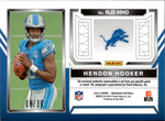 2023 Hendon Hooker Panini Obsidian PURPLE ROOKIE DUAL PATCH AUTO 08/30 AUTOGRAPH RELIC #RJI-HHO Detroit Lions