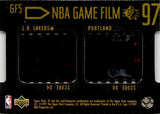 1996-97 Shaquille O'Neal Upper Deck SP GAME FILM #GF5 Los Angeles Lakers HOF