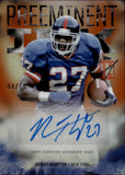 2024 Rodney Hampton Topps Signature Class PREEMINENT INK ORANGE REFRACTOR AUTOGRAPH 4/50 AUTO #PI-RH New York Giants