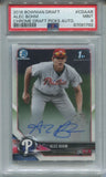 2018 Alec Bohm Bowman Chrome Draft 1ST BOWMAN AUTO AUTOGRAPH PSA 9 #CDA-AB Philadelphia Phillies 1792