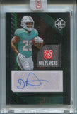 2023 De'Von Achane Panini Limited EMERALD GREEN ROOKIE TAG AUTO 02/10 AUTOGRAPH RELIC RC #109 Miami Dolphins