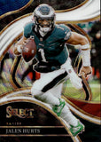2023 Jalen Hurts Panini Select CLUB LEVEL TRI COLOR PRIZM 2/149 #264 Philadelphia Eagles