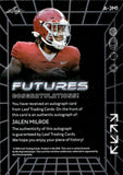2024 Jalen Milroe Leaf Futures ROOKIE AUTO 46/99 AUTOGRAPH #A-JM1 Seattle Seahawks