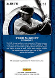 2016 Fred McGriff Panini Pantheon MILESTONE SCRIPTS AUTO 80/99 AUTOGRAPH #MS-FM Toronto Blue Jays HOF