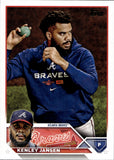 2023 Kenley Jansen Topps Series 1 SSP IMAGE VARIATION GOLDEN MIRROR #30 Atlanta Braves