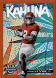 2022 John Metchie III Bowman University Chrome BIG KAHUNA ORANGE REFRACTOR 23/25 #TBK-23 Alabama Crimson Tide