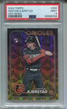 2024 Heston Kjerstad Topps Series 2 ROOKIE HIT DOG REFRACTOR RC PSA 9 #398 Baltimore Orioles 6784