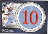 2012 Andre Dawson Topps SERIES ONE COMMEMORATIVE RETIRED NUMBER PATCH #RN-AD Montreal Expos