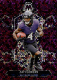 2024 Zay Flowers Panini Mosaic NO HUDDLE PURPLE PRIZM 48/50 #17 Baltimore Ravens