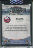 2025-26 Matthew Schaefer Upper Deck Clear Cut UD CANVAS SP ROOKIE DEBUT RC #CD-MS New York Islanders