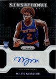 2021-22 Miles McBride Panini Prizm ROOKIE SENSATIONAL SIGNATURES AUTO AUTOGRAPH RC #SS-MMC New York Knicks